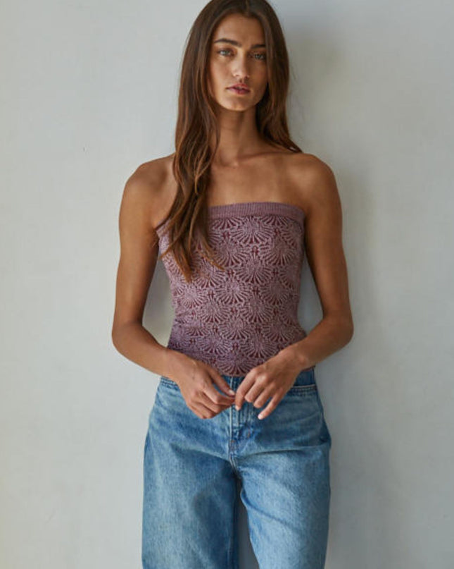 Jacquard Tube Top