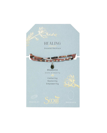 Teardrop Stone Wrap Bracelet/Necklace