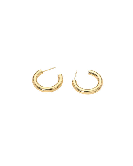 Stainless Steel 0.8" Hoop Earrings