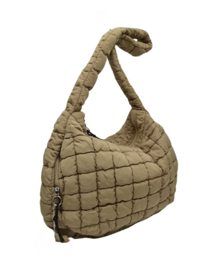 Squared Hardware Detail Single Strap Puffer Tote