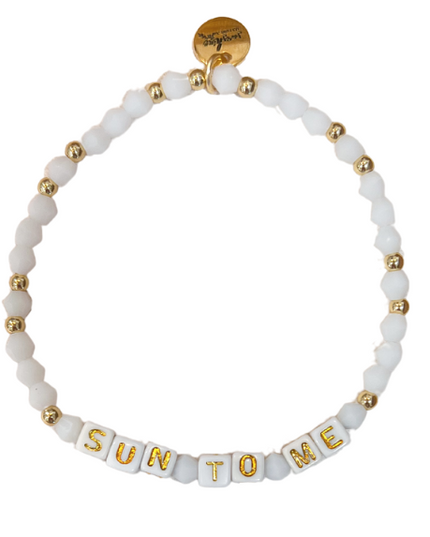 Sun To Me Letter Block Bracelet