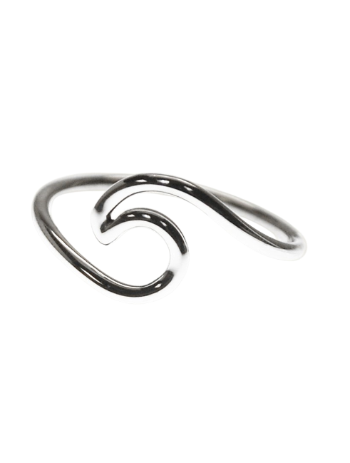 Sterling Silver Wave Outline Ring