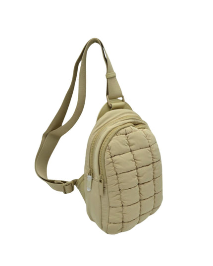 Square Quilted Puffer Sling Bag
