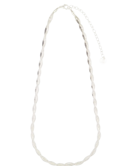 Herringbone Twist Metal Chain Anklet