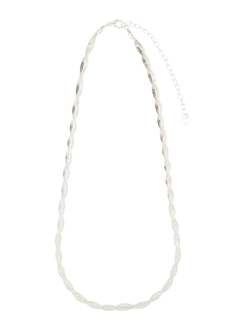 Herringbone Twist Metal Chain Anklet