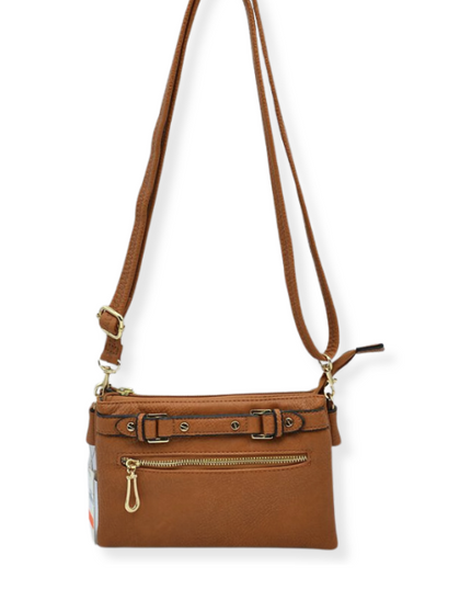 Detailed Medium Vegan Leather Crossbody