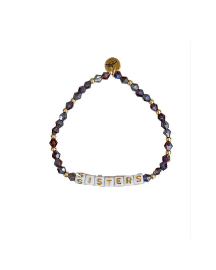 Sisters Letter Block Bracelet