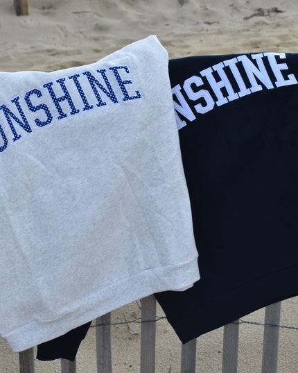 Sunshine Embroidered Mock Neck Sweatshirt