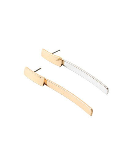 Rectangle Bar Drop Earrings