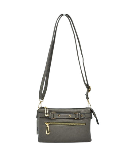 Detailed Medium Vegan Leather Crossbody