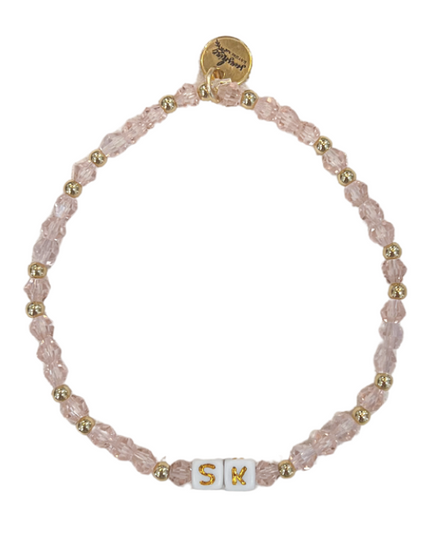 SK Sorority Letter Block Bracelet