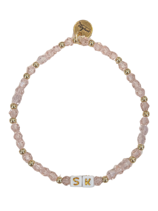 SK Sorority Letter Block Bracelet