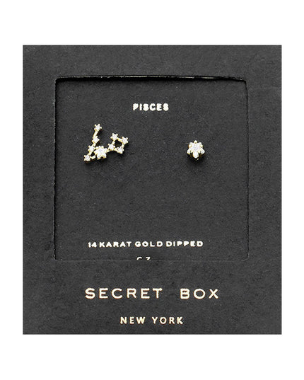 Zodiac Single Constellation & Stud Earrings
