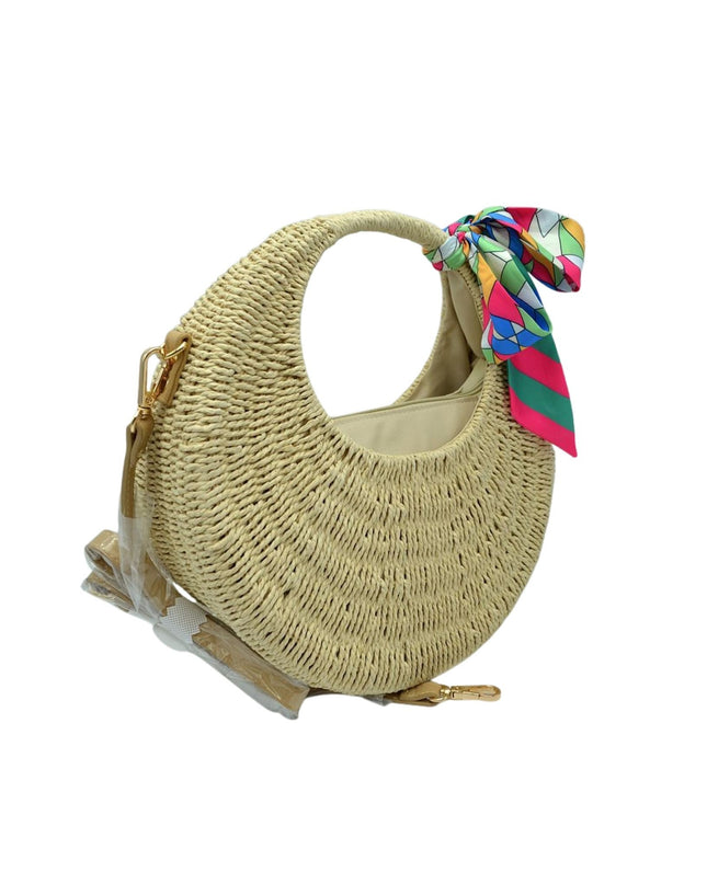 Circle Structure Woven Bag