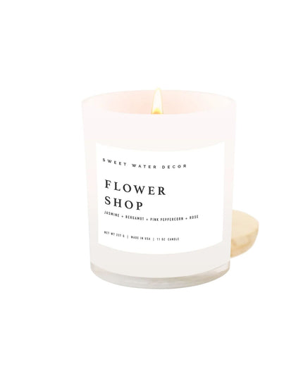 Flower Shop 11oz White Jar Soy Candle