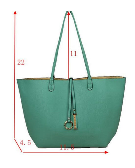 Reversible Wide Looped Through Tote Bag