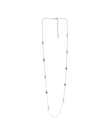Spaced Disc Delicate Chain Necklace