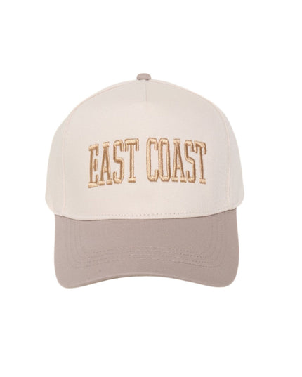 East Coast Two Tone Embroidered 5 Panel Trucker Hat