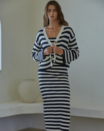 Eventide Striped Cardigan