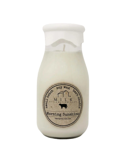 Morning Sunshine Milk Bottle Candle