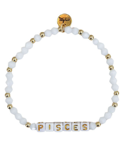 Pisces Letter Block Bracelet