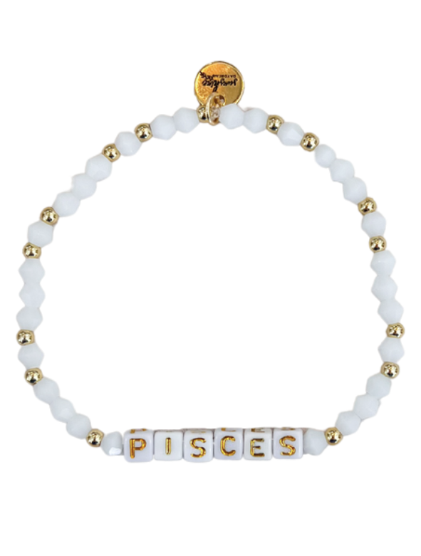 Pisces Letter Block Bracelet