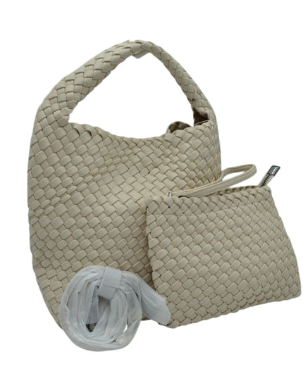 Woven Shoulder Bag & Wristlet