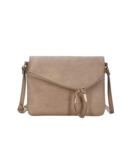 Faux Leather Envelope Crossbody Bag