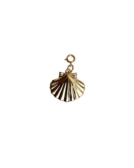 Scallop Shell Gold Metal Charm