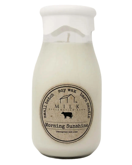 Morning Sunshine Milk Bottle Candle