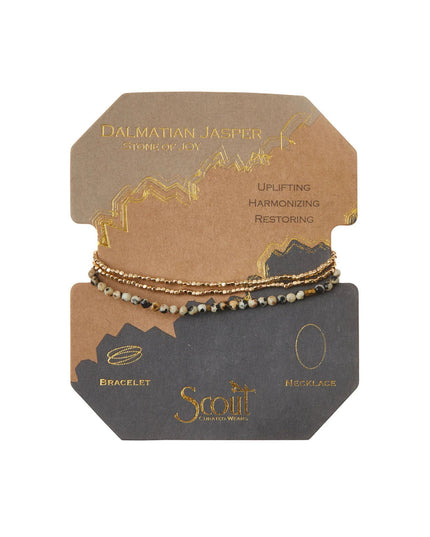 Delicate Stone Wrap Bracelet/Necklace