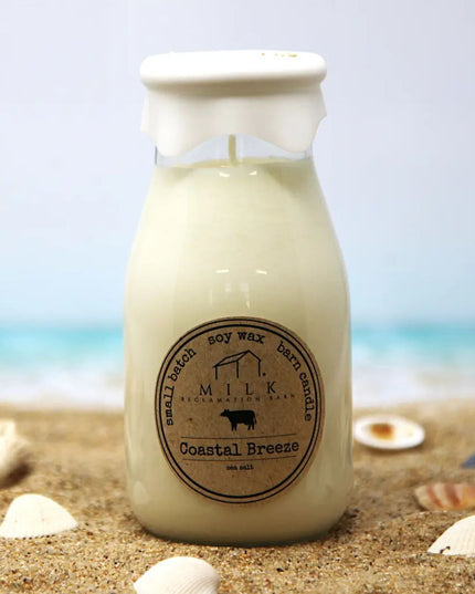 Coastal Breeze Milk Bottle Candle