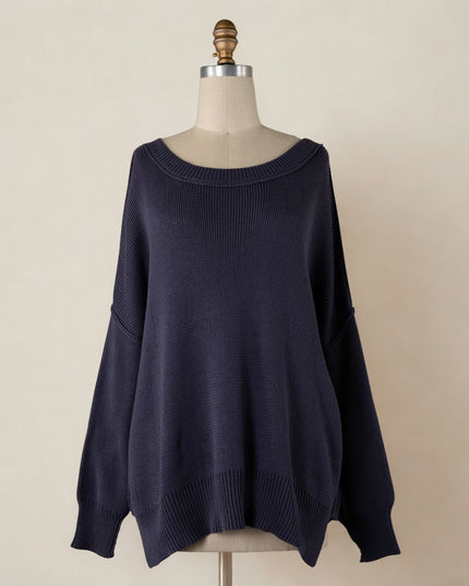 Inside Out Seam Knit Sweater