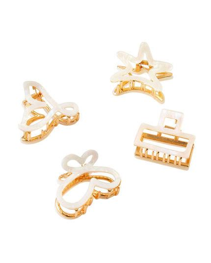 Shape Mini Hair Gold Claw Clip