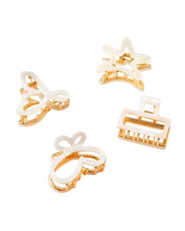 Shape Mini Hair Gold Claw Clip