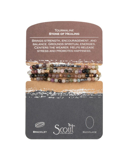 Beaded Stone Wrap Bracelet/Necklace