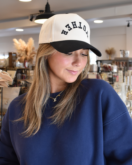 MOTHER Upside Down Reverse Embroidered Trucker Hat