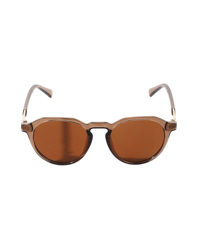 Semi-Transparent Round Frame Fashion Sunglasses