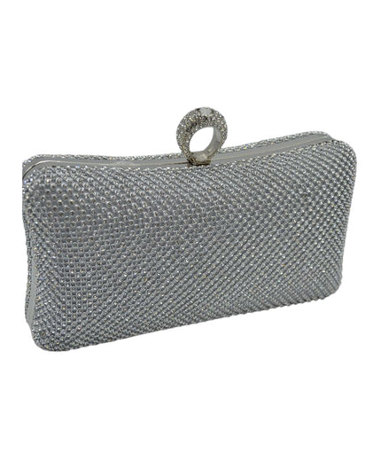 Rhinestone Studded Clutch Crossbody Evening Bag