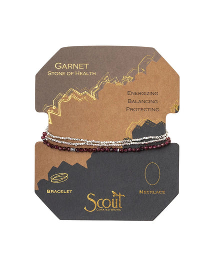 Delicate Stone Wrap Bracelet/Necklace
