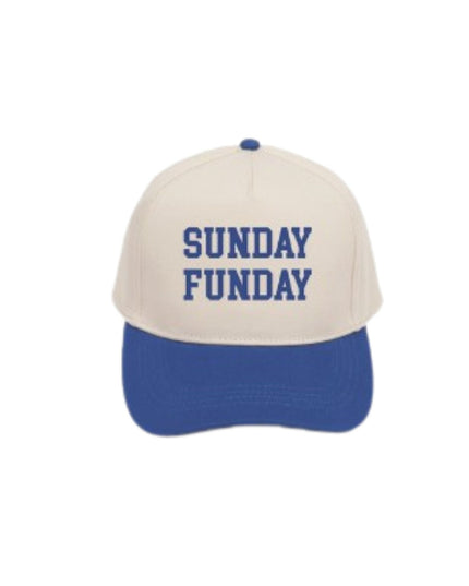 Gameday Sunday Funday Embroidery Two Tone Trucker Hat