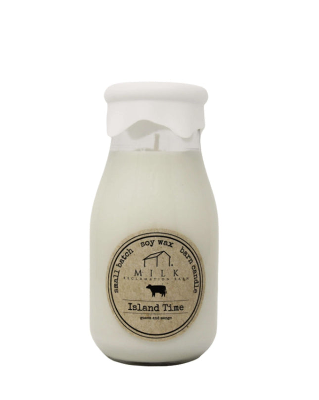 Island Time Milk Bottle Candle
