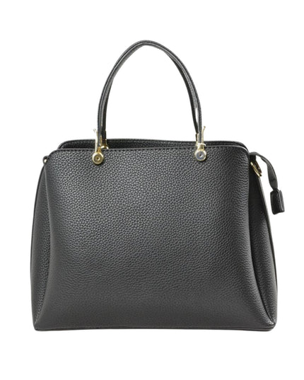 Solid Clutch Hand Bag With Gold Clasps
