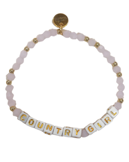 Country Girl Letter Block Bracelet
