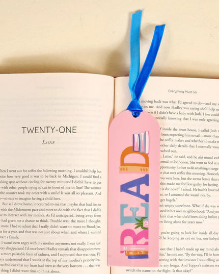 Read Acrylic Bookmark