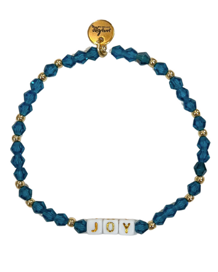 Joy Letter Block Bracelet