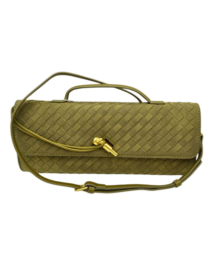 Woven Skinny Clutch Crossbody Bag