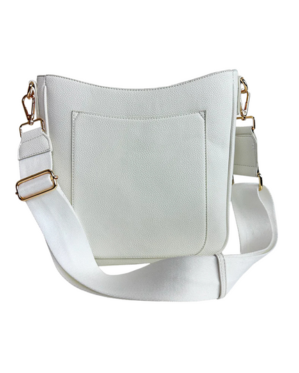Maxine Vegan Pebble Leather Messenger Bag