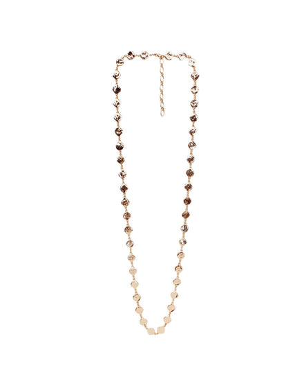 Metal Disc Chain Link Necklace