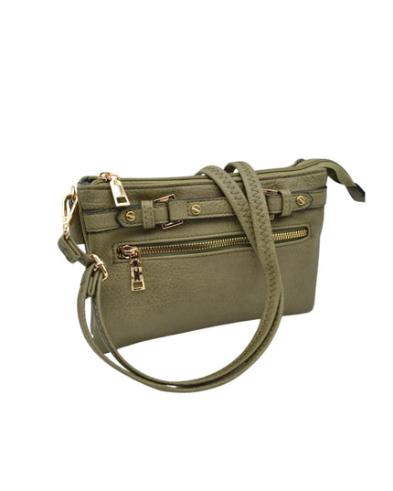Detailed Medium Vegan Leather Crossbody